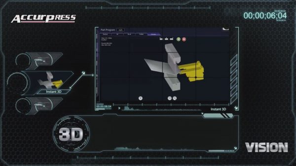 Accurpress Vision 3D - screenshot of software